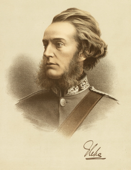 'Francis Richard Charteris, 10th Earl of Wemys and March (1818-1914), Scottish nobleman and Whig politician and proponent of Homeopathy. Tinted lithograph c1880.'