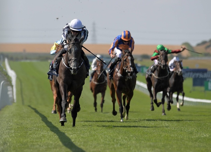Feel Good Friday Newmarket Alpha Centauri ridden by Colm O Donoghue wins Tattersalls Falmouth Stakes Feel Good Friday Newmarket Alpha Centauri ridden by Colm O Donoghue wins Tattersalls Falmouth Stakes on Feel Good Friday of the July Festival held on the July Course at Newmarket, Suffolk. 