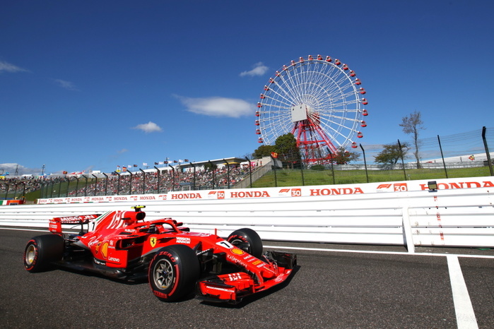 2018 F1 Japan GP Sebastian Vettel  GER ,  OCTOBER 7, 2018   F1 : Japanese Formula One Grand Prix  at Suzuka Circuit in Suzuka, Japan.  Photo by AFLO SPORT  GERMANY OUT