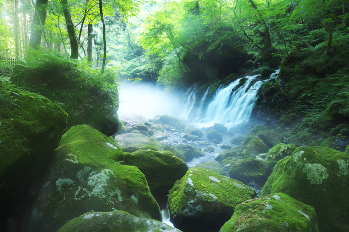 Akita Prefecture Asagiri no Mototaki subterranean water