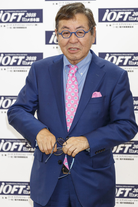 31st Japan Best Dressed Eyes Awards NITORI Holdings Chairman Akio Nitori attends a photo call for the 31st Japan Best Dressed Eyes Awards at Tokyo Big Sight on October 22, 2018, Tokyo, Japan. The event featured Japanese celebrities who were recognized for their fashionable eyewear during the International Optical Fair Tokyo  IOFT  2018.  Photo by Rodrigo Reyes Marin AFLO 