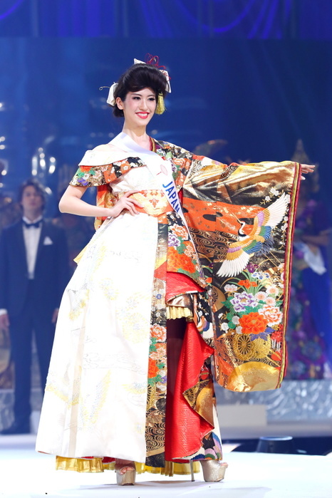 Miss International Beauty Pageant 2018 Hinano Sugimoto of Japan competes at the 58th Miss International Beauty Pageant in Tokyo, Japan on November 9, 2018. This year, 77 contestants from various countries and regions gathered in Japan to compete for the title.  Photo by Naoki Nishimura AFLO 