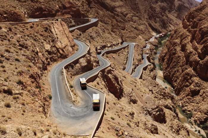 Hairpin Curve in Dades Gorge, Morocco