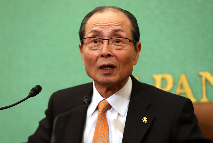 Sadaharu Oh to give a lecture on the theme of Heisei Era January 18, 2019, Tokyo, Japan   Japan s baseball legend and Fukuoka Softbank Hawks chairman Sadaharu Oh delivers a speech at the National Press Club of Japan in Tokyo on Friday, January 18, 2019. Japanese born Taiwanese baseball player Oh who played a first baseman at Yomiuri Giants and marked 868 home runs at Japan s professional baseball league.    Photo by Yoshio Tsunoda AFLO  LWX  ytd 