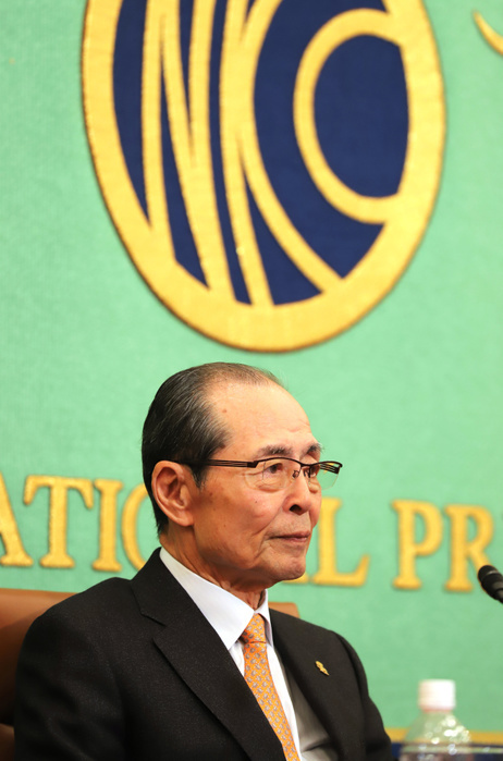 Sadaharu Oh to give a lecture on the theme of Heisei Era January 18, 2019, Tokyo, Japan   Japan s baseball legend and Fukuoka Softbank Hawks chairman Sadaharu Oh delivers a speech at the National Press Club of Japan in Tokyo on Friday, January 18, 2019. Japanese born Taiwanese baseball player Oh who played a first baseman at Yomiuri Giants and marked 868 home runs at Japan s professional baseball league.    Photo by Yoshio Tsunoda AFLO  LWX  ytd 