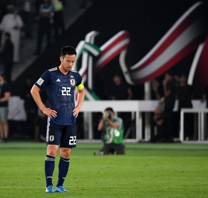 2019 AFC Asian Cup Japan Finishes Runner Up, Loses to Qatar Final match Japan vs. Qatar Maya Yoshida drops his shoulders after losing to Qatar, February 1, 2019  photo date 20190201 photo location Zayed Sports City