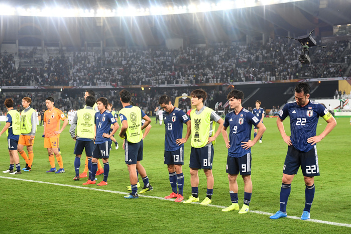 2019 AFC Asian Cup Japan Finishes Runner Up, Loses to Qatar Final match Japan vs. Qatar Maya Yoshida  right  and other players of Japan s national team drop their shoulders after losing to Qatar on February 1, 2019 photo date 20190201 photo location Zayed Sports City