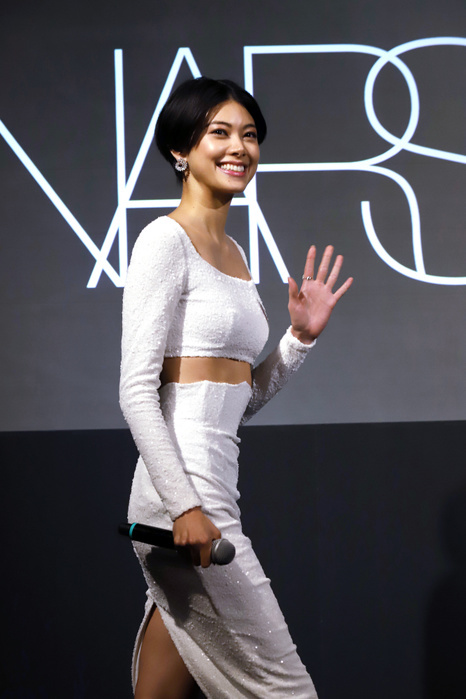 Hoshi Mori appeared at the inauguration press conference of  NARS  ambassador. February 5, 2019, Tokyo, Japan   Japanese model Hikari Mori attends a promotional event of a make up brand NARS as she becomes the brand ambassador in Tokyo on Tuesday, February 5, 2019. NARS, a brand of Japanese cosmetics giant Shiseido celebrated its 25th anniversary.    Photo by Yoshio Tsunoda AFLO  LWX  ytd