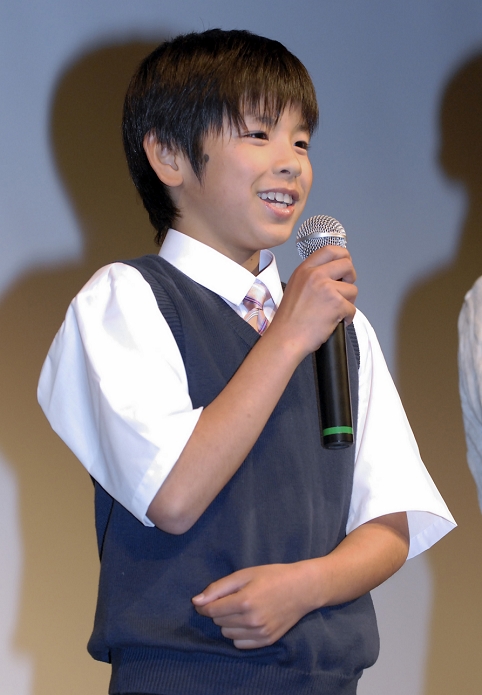 Ryoga Hayashi, May 31, 2010 : Child actor Ryoga Hayashi attends a stage greeting for the film 