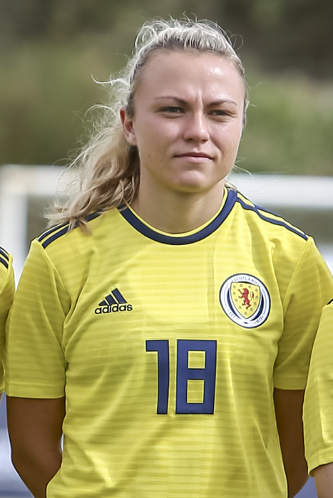 Portugal: Iceland vs Scotland  Women  Scotland player Claire Emslie during the Algarve Cup 2019 Group A match between Iceland 1 4 Scotland at Bela Vista Municipal Stadium in Parchal, Portugal, March 4, 2019.  Photo by Pro Shots AFLO 