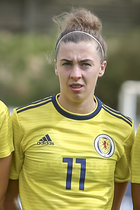 Portugal: Iceland vs Scotland  Women  Scotland player Nicola Docherty during the Algarve Cup 2019 Group A match between Iceland 1 4 Scotland at Bela Vista Municipal Stadium in Parchal, Portugal, March 4, 2019.  Photo by Pro Shots AFLO 