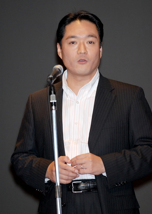 Masanao Ozaki, Jul 13, 2010 : Masanao Ozaki, Governor of Kochi prefecture, attends a press conference for the film 