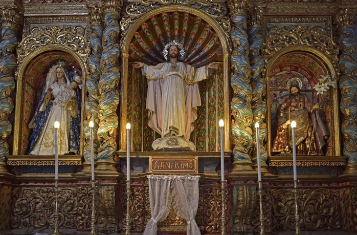 The Sacred Heart of Jesus, altar of the sailors, Church Nuestra Senora de la Pena de Francia, Puerto de la Cruz, Tenerife, Canary Islands, Spain, Europe, Photo by Michael Weber