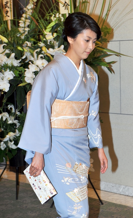 July 29, 2010, Tokyo, Japan - Actress Takako Matsu arrives at the wedding reception of kakbuki actor Ichikawa Ebizo and former Mao Kobayashi at a Tokyo hotel on Thursday, July 29, 2010. Some 1,000 guests were on hand to celebrate the wedding of the strikingly handsome actor, a direct descendant of one of (Photo by Natsuki Sakai/AFLO) [3615] -mis -mis