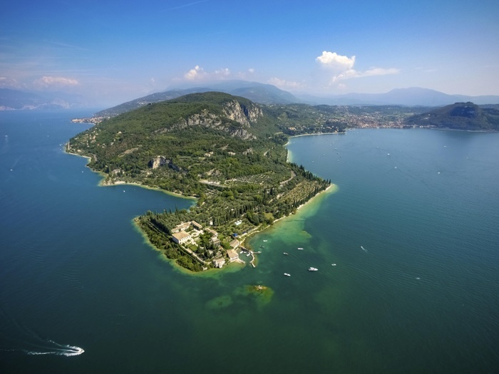 Italy Monte Luppia, Parco Baia delle Sirene, Garda, Lake Garda, Veneto, Italy, Europe, Photo by Hans Blossey