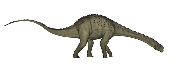 Uberabatitan dinosaur isolated on white background. Uberabatitan dinosaur isolated on white background.