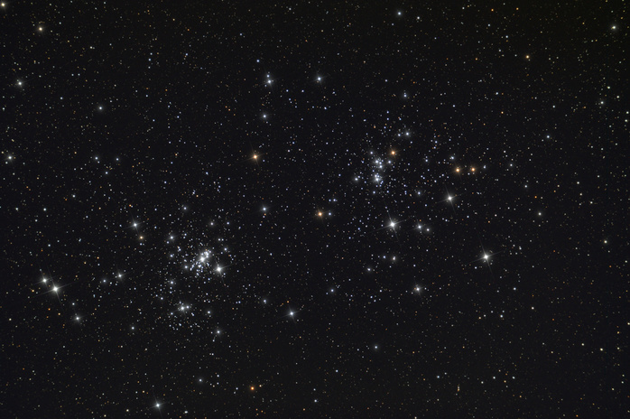 The Double Cluster in the constellation Perseus. The Double Cluster in the constellation Perseus.