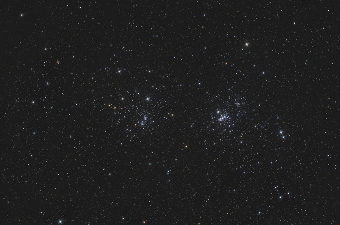 NGC 884 and NGC 869, the Double Cluster in Perseus. NGC 884 and NGC 869, the Double Cluster in Perseus.