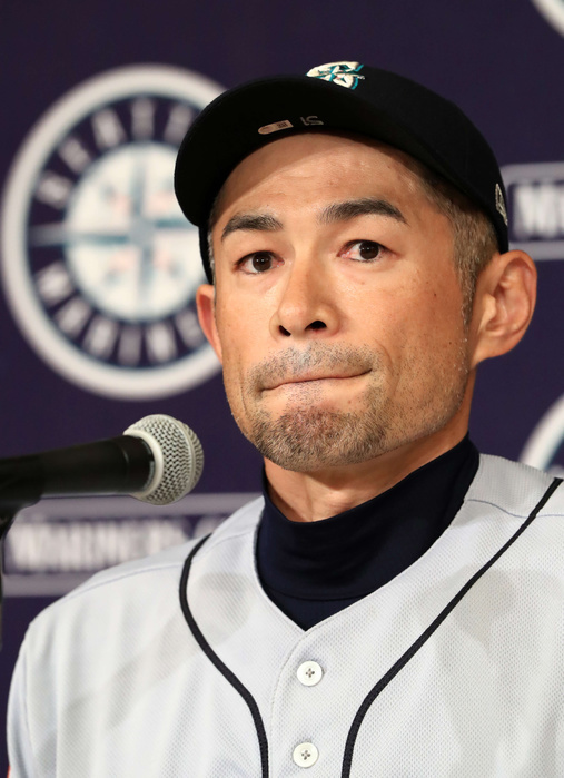 2019 MLB Ichiro Retirement Conference Ichiro of the Mariners holds a retirement press conference after a game on March 21, 2019 photo date 20190321 location Tokyo Dome Hotel