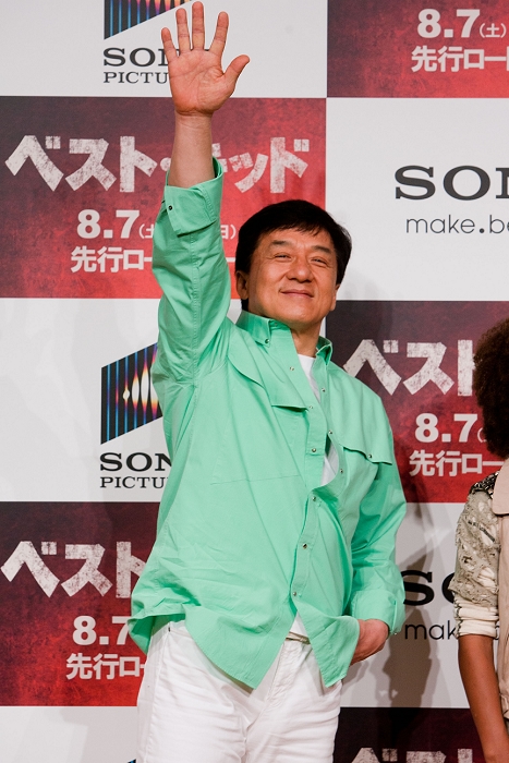 Jackie Chan, Aug 05, 2010 : Aug. 5, 2010 - Tokyo, Japan - Jackie Chan attends the press conference for the movie, 'The Karate Kid. The movie will hit Japanese theaters on August 7.